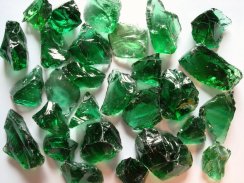 Buy glass stones dark green 20-40 mm at Deco Stones shop