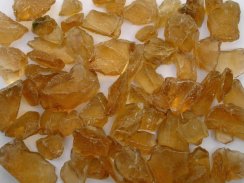 Exclusive - glass stones amber approx. 20-40 mm at Deco Stones warehouse