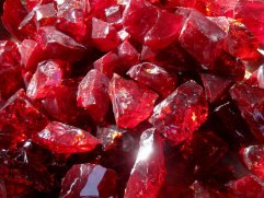 glass rocks ruby