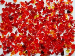 garden glass 5-15 mm ruby, cheaply with DECO STONES