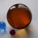 Glaskugel bernstein, 40 mm, direkt vom Importeur kaufen