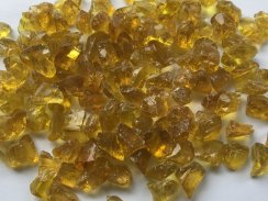 Glass granulate yellow 9-12 mm, buy here cheaply, directly from the importer