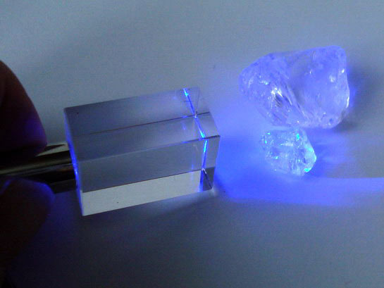 Personalisierter LED Schlüsselanhänger Kristall Bild Anhänger mit